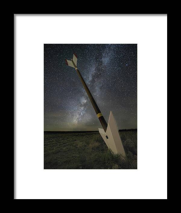 Milky Way Framed Print featuring the photograph On the Trail to the Stars by James Clinich