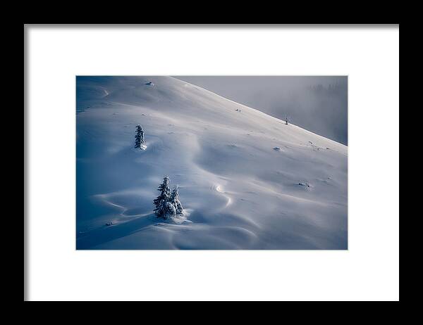 Winter Framed Print featuring the photograph One Breath by Ionut Petrea