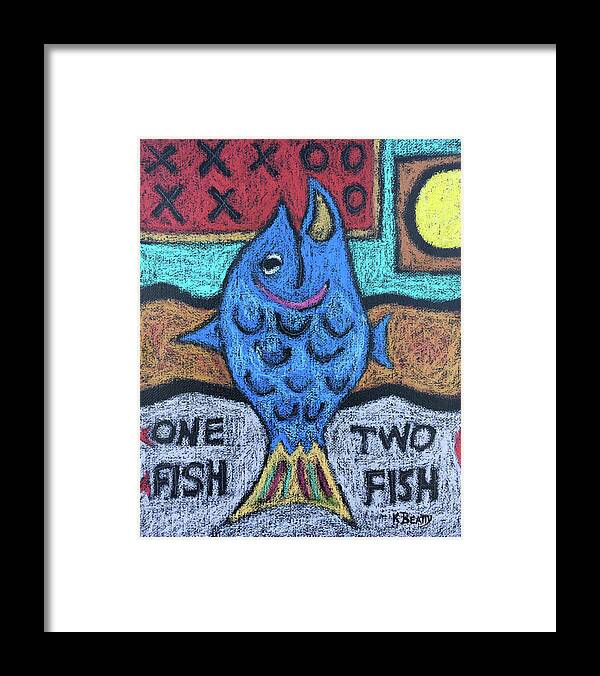 Painting Framed Print featuring the painting One Fish Two Fish by Karla Beatty