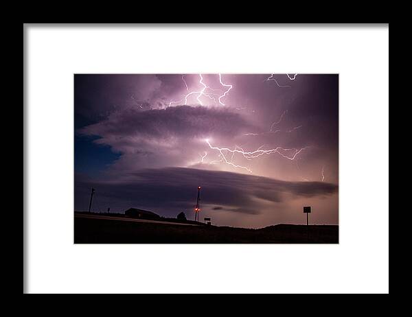 Nebraskasc Framed Print featuring the photograph One Last Storm Chase of 2019 056 by Dale Kaminski