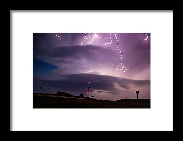 Nebraskasc Framed Print featuring the photograph One Last Storm Chase of 2019 057 by Dale Kaminski