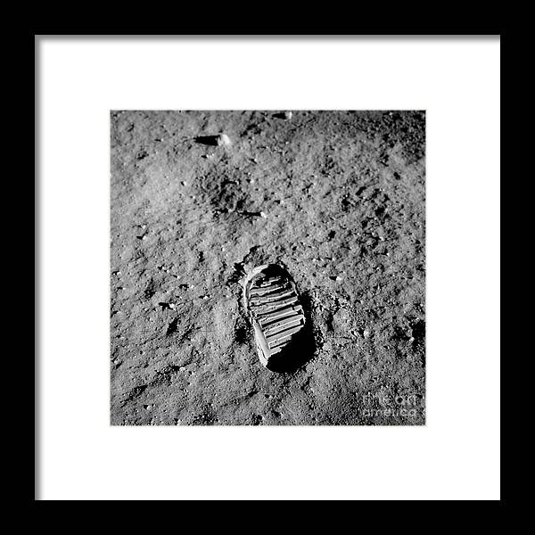 Sea Framed Print featuring the digital art One Small Step by Michael Graham