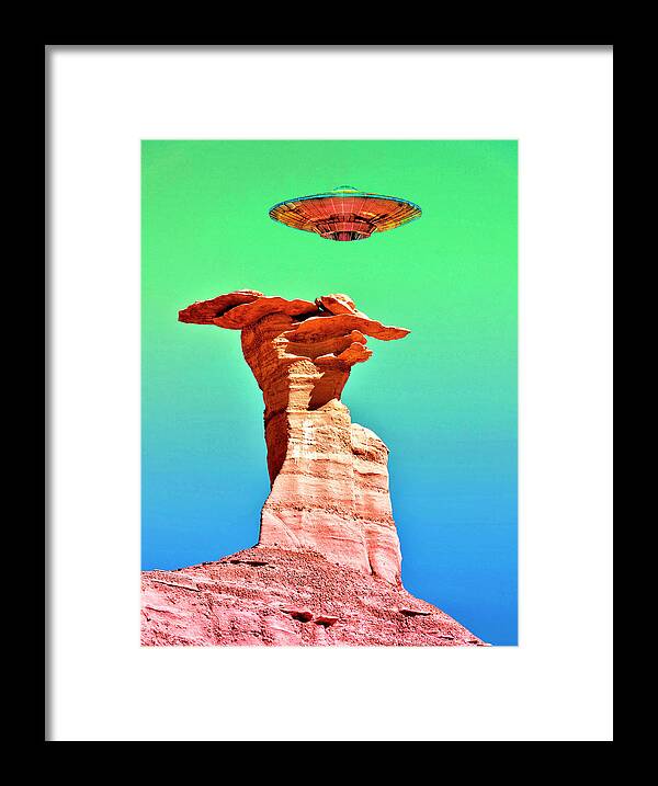 Ufo Framed Print featuring the photograph Onservation Platform by Dominic Piperata