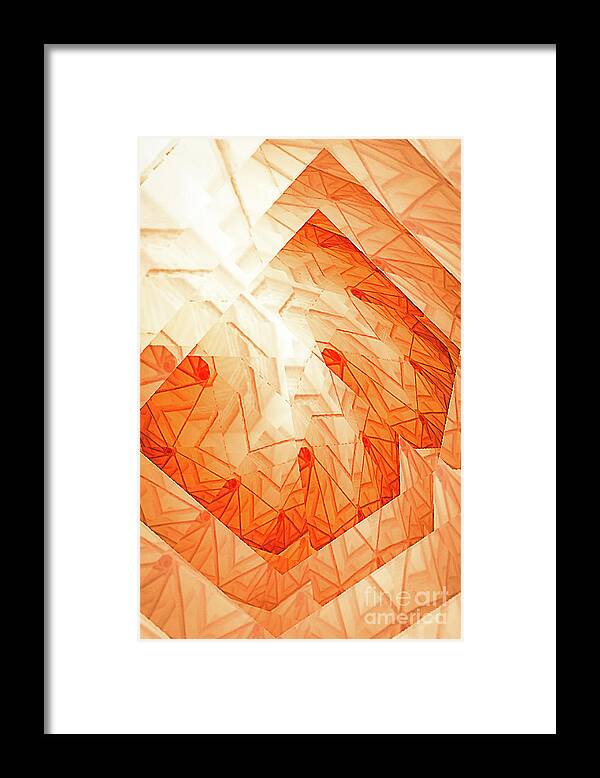 Orange Framed Print featuring the digital art Orange Slice by Toni Somes