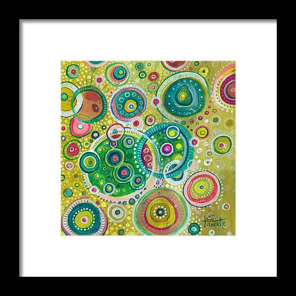 Contemporary Framed Print featuring the painting Organized Chaos by Tanielle Childers