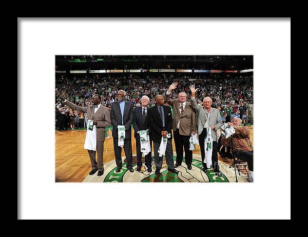 Nba Pro Basketball Framed Print featuring the photograph Orlando Magic V Boston Celtics by Brian Babineau