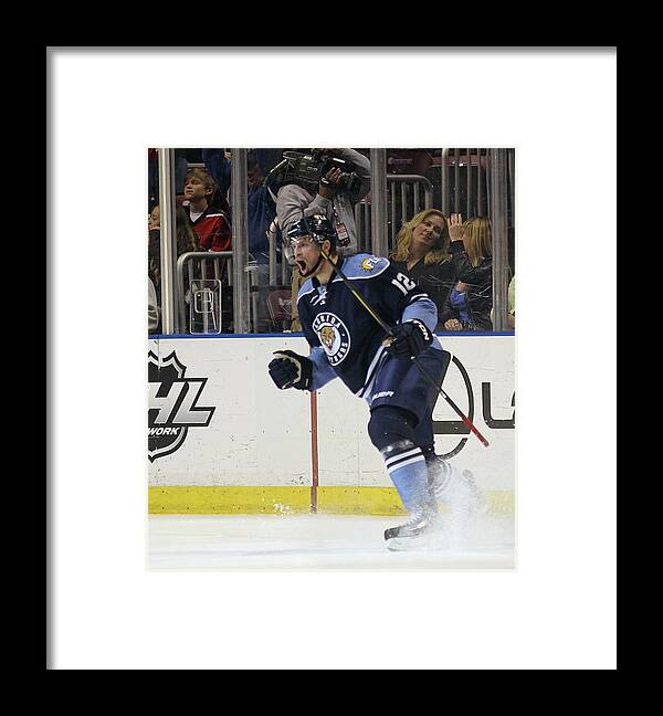 National Hockey League Framed Print featuring the photograph Ottawa Senators V Florida Panthers by Bruce Bennett