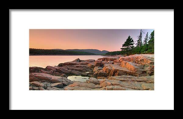 Tranquility Framed Print featuring the photograph Otter Cove At Dusk by Kevin A Scherer