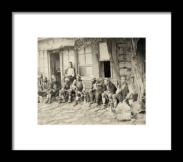 1890s Framed Print featuring the photograph Ottoman Cafe, c1890 by Granger