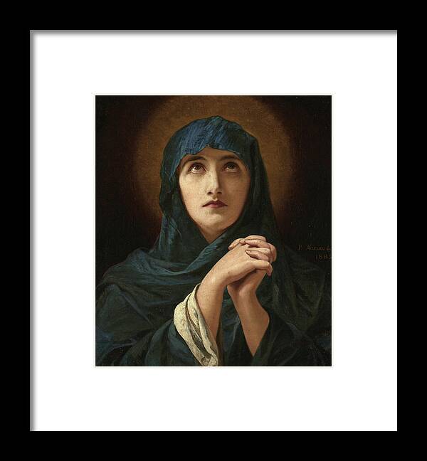 Pedro Americo Framed Print featuring the painting Our Lady of Sorrows, 1883 by Pedro Americo