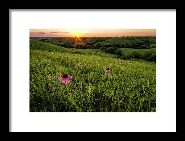 America Framed Print featuring the photograph Out In The Flint Hills by Scott Bean