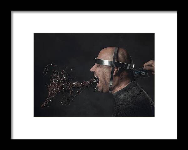 Surreal Framed Print featuring the photograph Outburst-loading by Ali Saadat