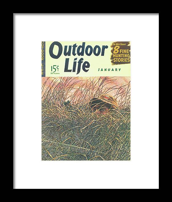 Waterfowl Hunting Framed Print featuring the painting Outdoor Life Magazine Cover January 1942 by Outdoor Life