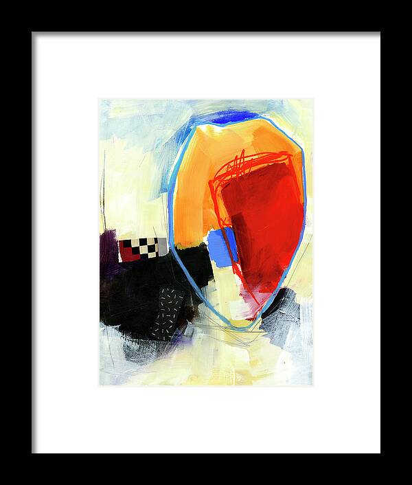 Abstract Art Framed Print featuring the painting Summers Edge #4 by Jane Davies