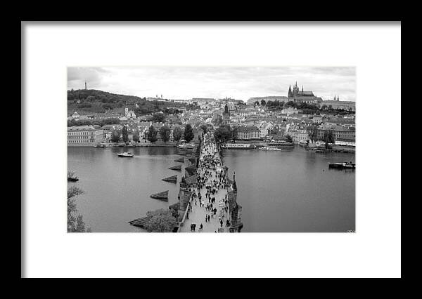 Prague Framed Print featuring the photograph Over Vltava by Keiko Richter