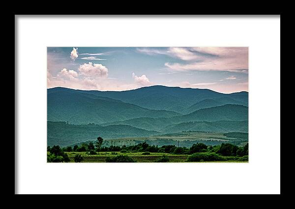 Europe Framed Print featuring the photograph Overlapping Mountain Layers #2 - Romania by Stuart Litoff