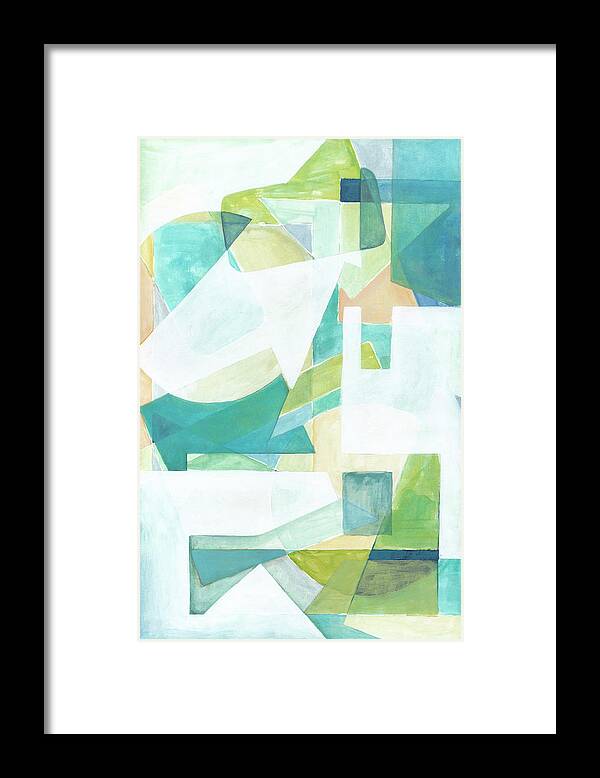 Abstract Framed Print featuring the painting Overlay Abstract I by Megan Meagher