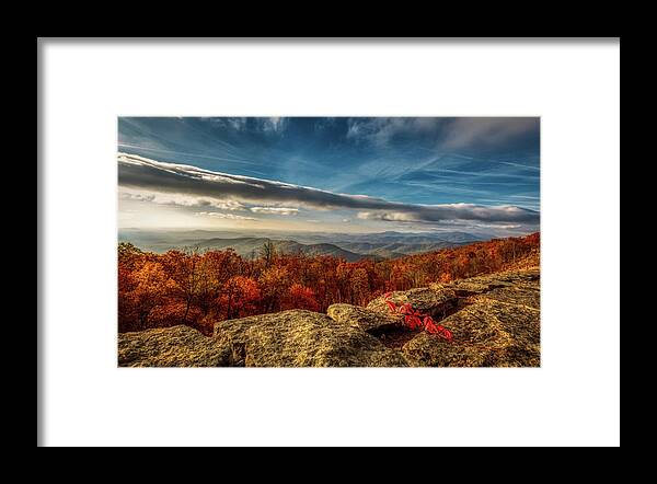 Shenandoah National Park Framed Print featuring the photograph Overlook Of The Shenandoah Valley by Mountain Dreams