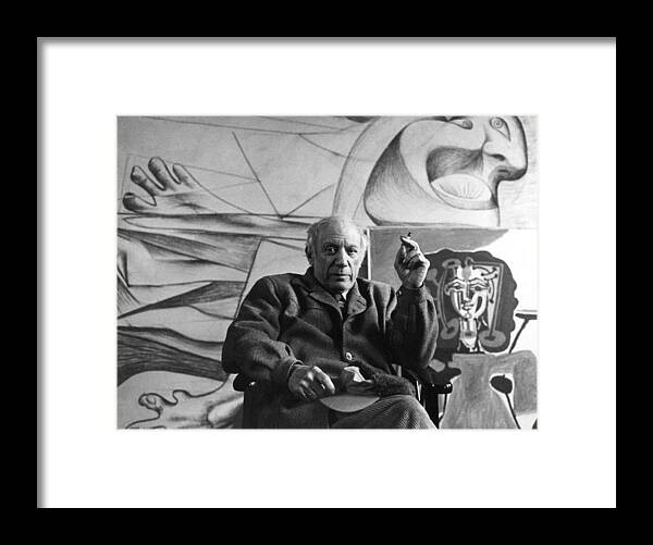 Art Framed Print featuring the painting Pablo Picasso by Sanford Roth