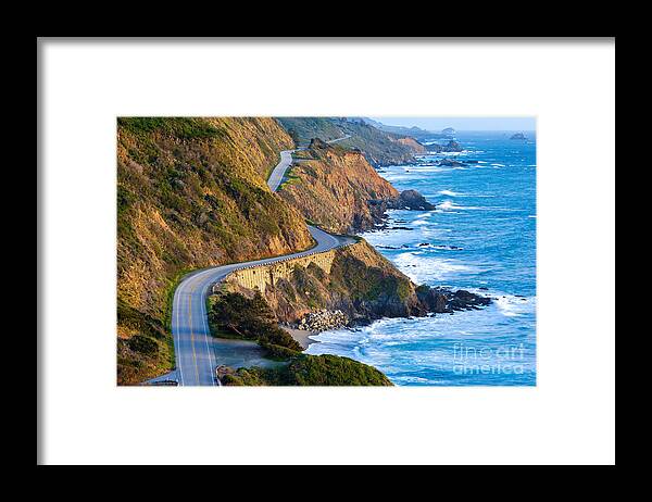 Pacific Coast Framed Print featuring the photograph Pacific Coast Highway Highway 1 by Doug Meek
