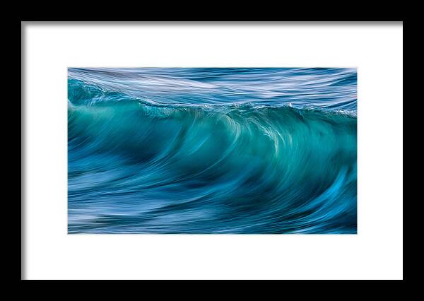 Wave Framed Print featuring the photograph Painting Green Waves (part 3) by Paolo Lazzarotti