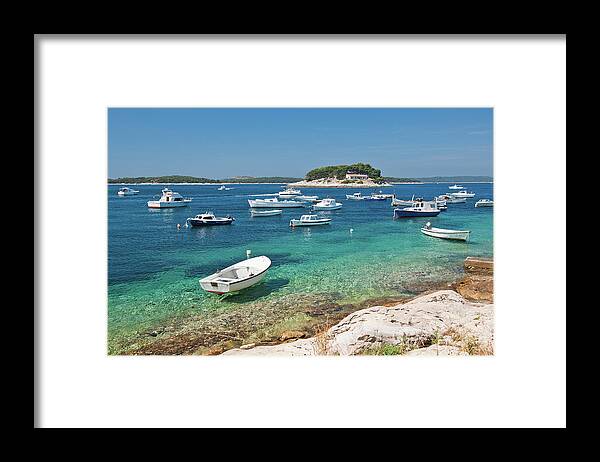 Tranquility Framed Print featuring the photograph Pakleni Islands From Hvar Town by Daniel Newcombe