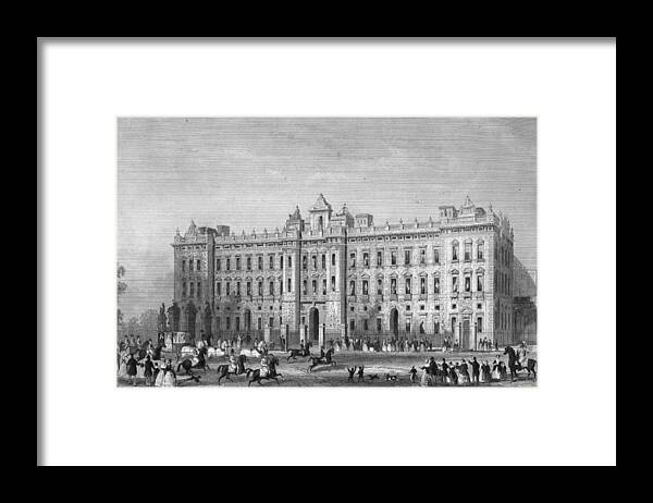 East Framed Print featuring the digital art Palace East Front by Hulton Archive