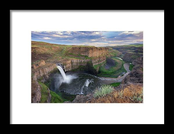 Palouse Falls Framed Print featuring the photograph Palouse Falls by Kristen Wilkinson