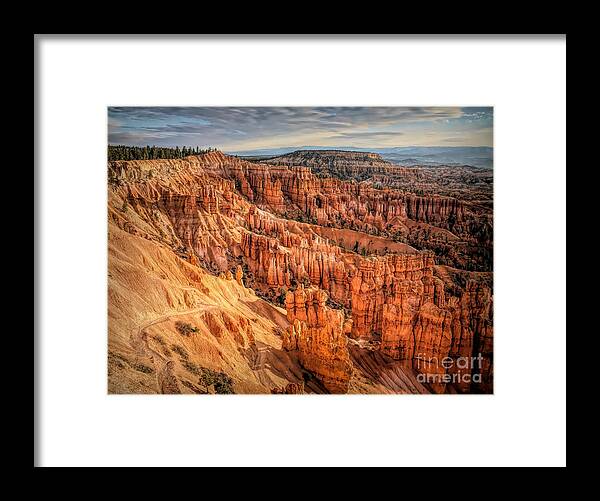 Bryce Canyon Framed Print featuring the photograph Panorama Bryce Canyon Utah by Chuck Kuhn