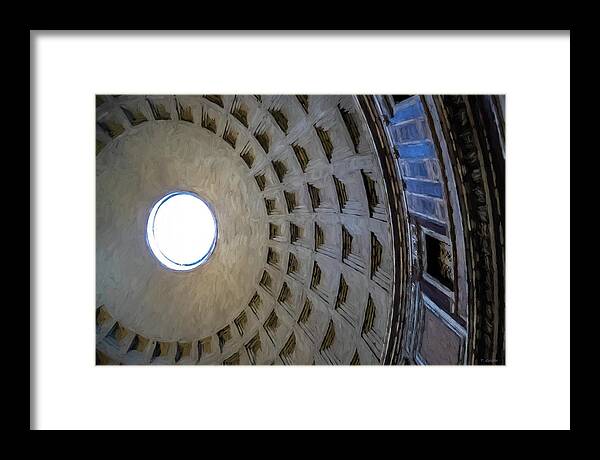 Pantheon Framed Print featuring the photograph Pantheon in Rome by Tony Grider