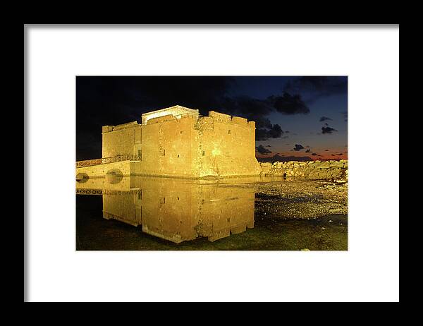 Castle Framed Print featuring the photograph Paphos Medieval Castle by Michalakis Ppalis