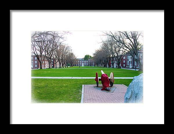 Norwich University Parade Ground Framed Print featuring the photograph Parade Ground at Norwich University by Jeff Folger