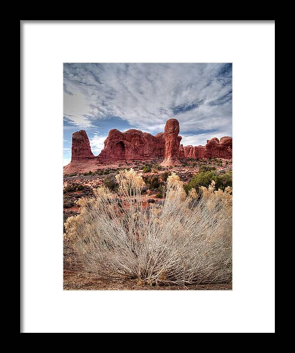 Parade Of Elephants Framed Print featuring the photograph Parade of Elephants-Arches National Park, UT by Mark Langford
