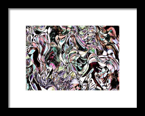 Abstract Framed Print featuring the digital art Parallel Dimension by Galeria Trompiz
