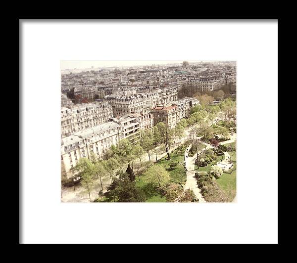 Paris Framed Print featuring the photograph Paris From Above by Lupen Grainne