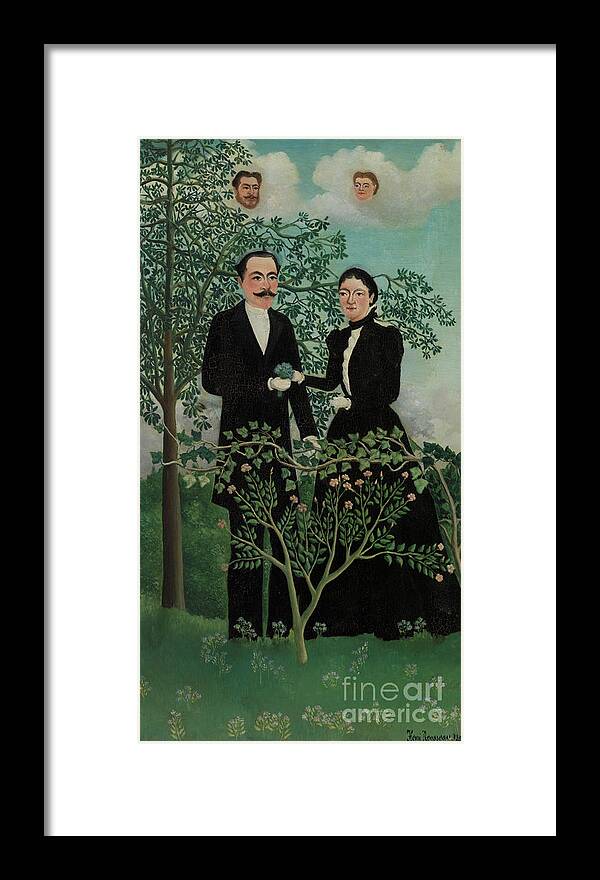 Ancestor Framed Print featuring the painting Past and Present, 1899 by Henri Rousseau