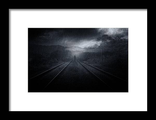 Haunted Framed Print featuring the photograph Past Journeys by Photocosma