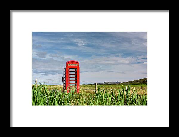 Pastoral Phone Box Framed Print featuring the photograph Pastoral Phone Box by Michael Blanchette Photography