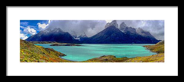 Home Framed Print featuring the photograph Patagonia Glacial Lake by Richard Gehlbach