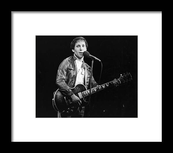 Singer Framed Print featuring the photograph Paul Simon by Keystone