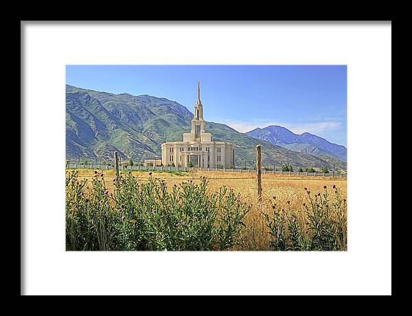 Payson Framed Print featuring the photograph Payson Temple by Donna Kennedy