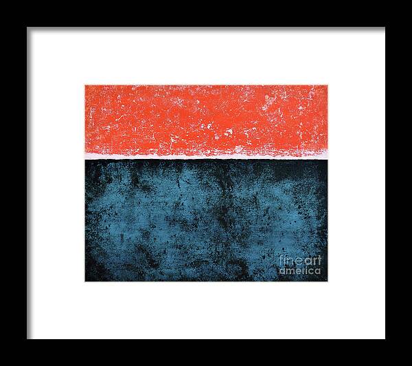 Abstract Framed Print featuring the painting Perspective by Amanda Sheil