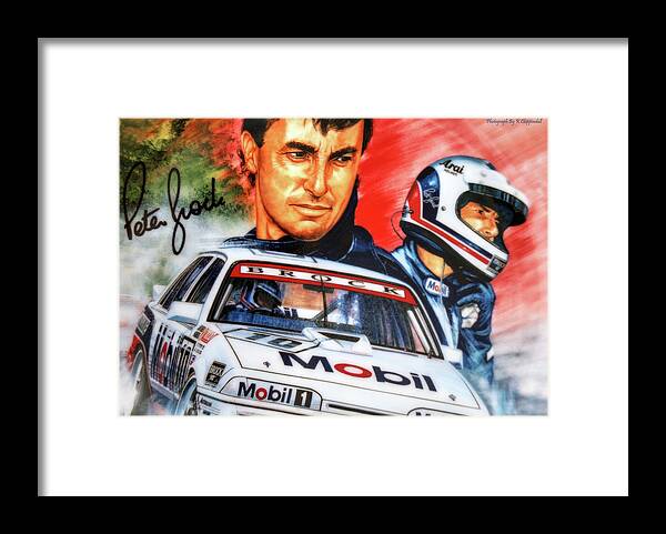Peter Brock Framed Print featuring the digital art Peter Brock 052 by Kevin Chippindall