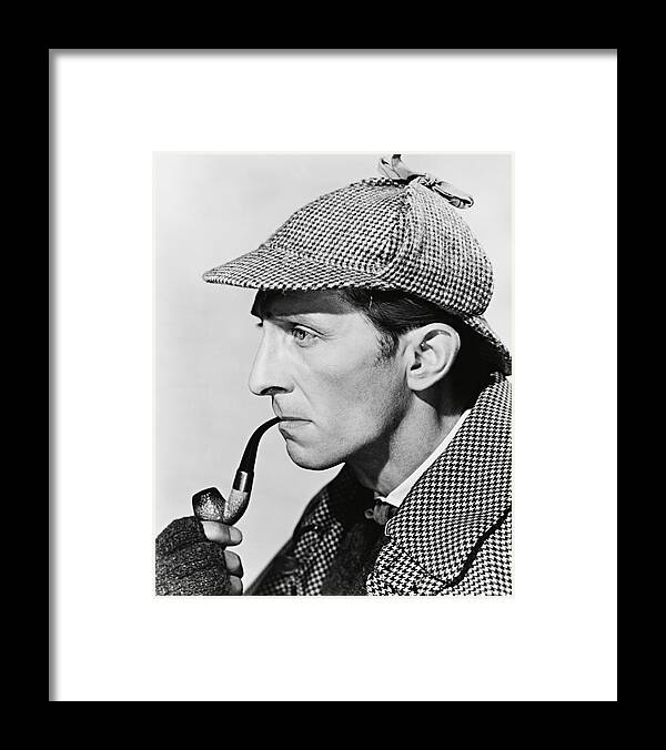 Peter Cushing Framed Print featuring the photograph PETER CUSHING in THE HOUND OF THE BASKERVILLES -1959-. by Album