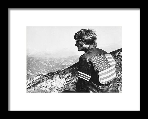 People Framed Print featuring the photograph Peter Fonda In Easy Rider by Bettmann