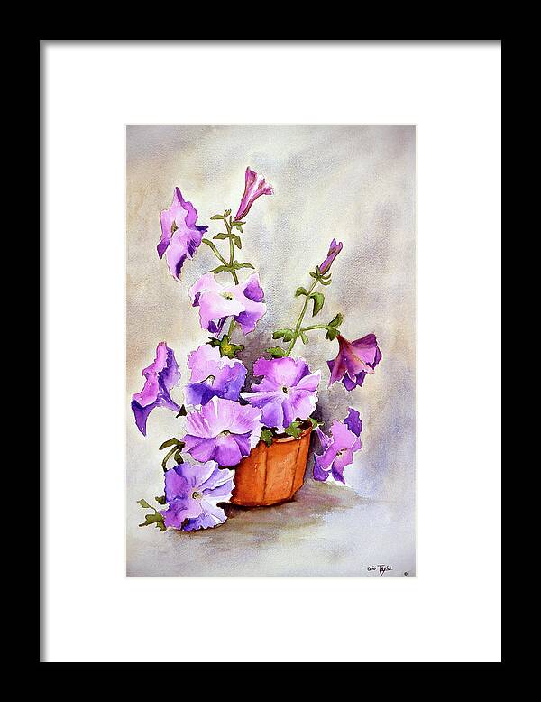 Petunia Framed Print featuring the painting Petunia by Arie Reinhardt Taylor