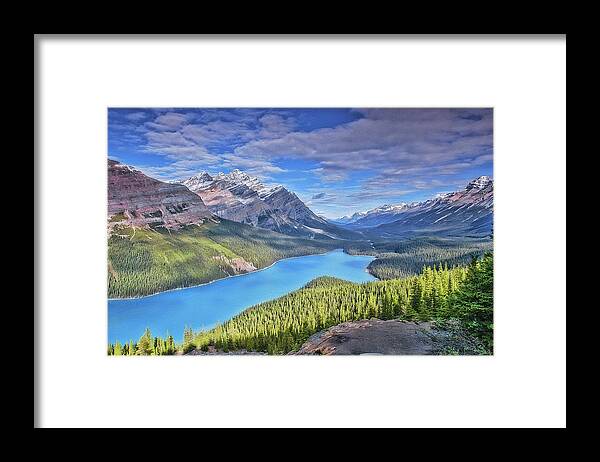 Peyto Framed Print featuring the photograph Peyto by Wade Aiken