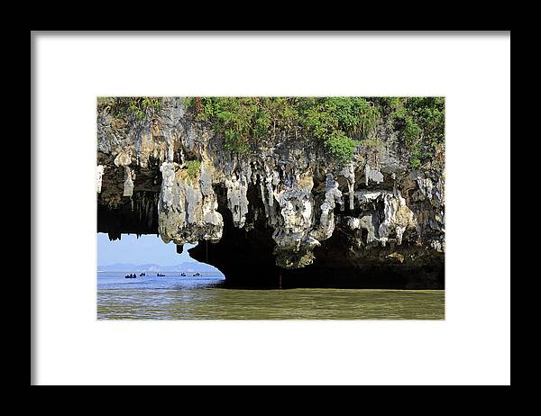 Scenics Framed Print featuring the photograph Phang Nga Bay by Orchidpoet