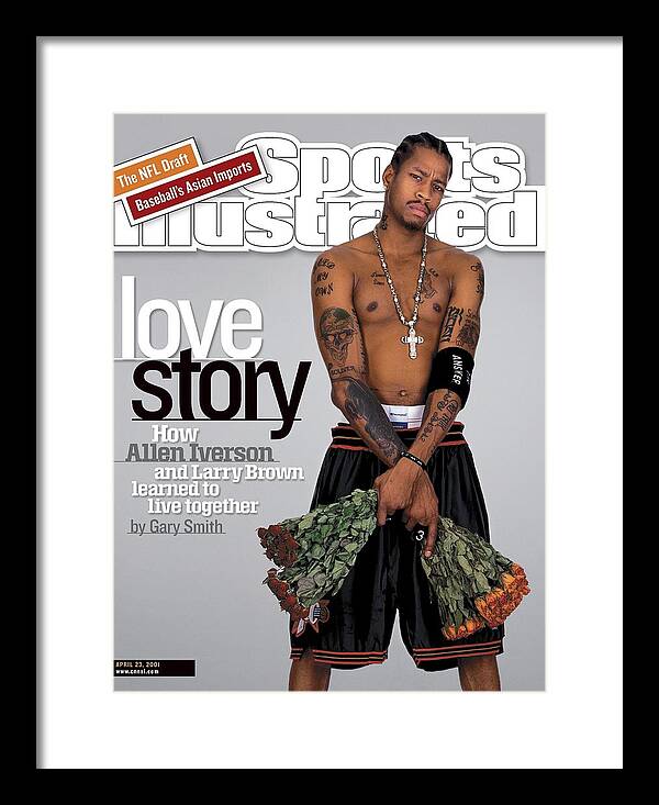 Magazine Cover Framed Print featuring the photograph Philadelphia 76ers Allen Iverson Sports Illustrated Cover by Sports Illustrated