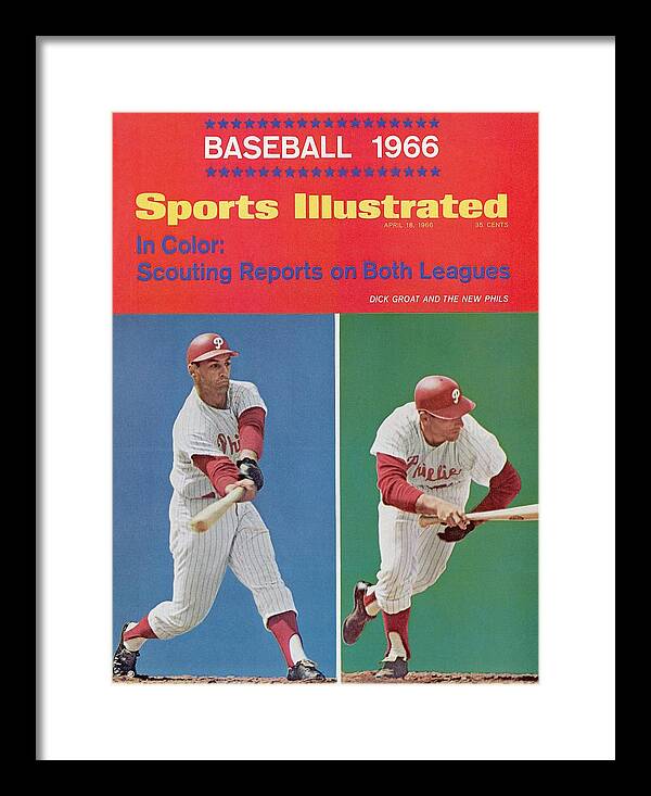 Magazine Cover Framed Print featuring the photograph Philadelphia Phillies Dick Groat... Sports Illustrated Cover by Sports Illustrated